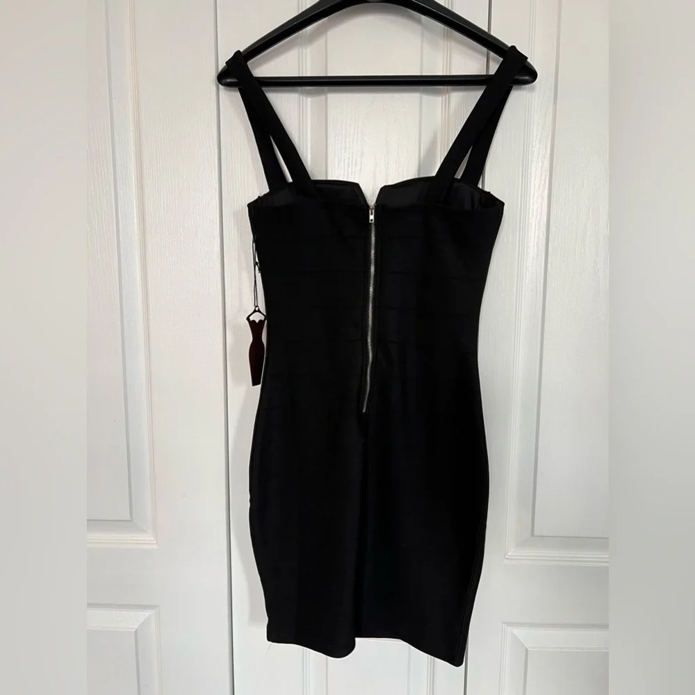 NWT Haute Monde black bodycon dress. - Picture 5 of 8